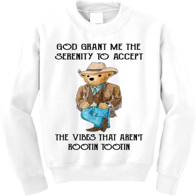 God Grant Me The Serenity To Accept The Vibes Kids Sweatshirt