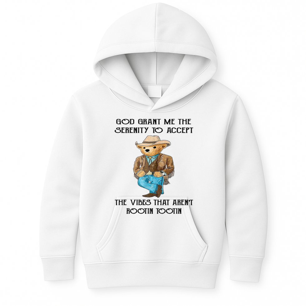 God Grant Me The Serenity To Accept The Vibes Kids Hoodie