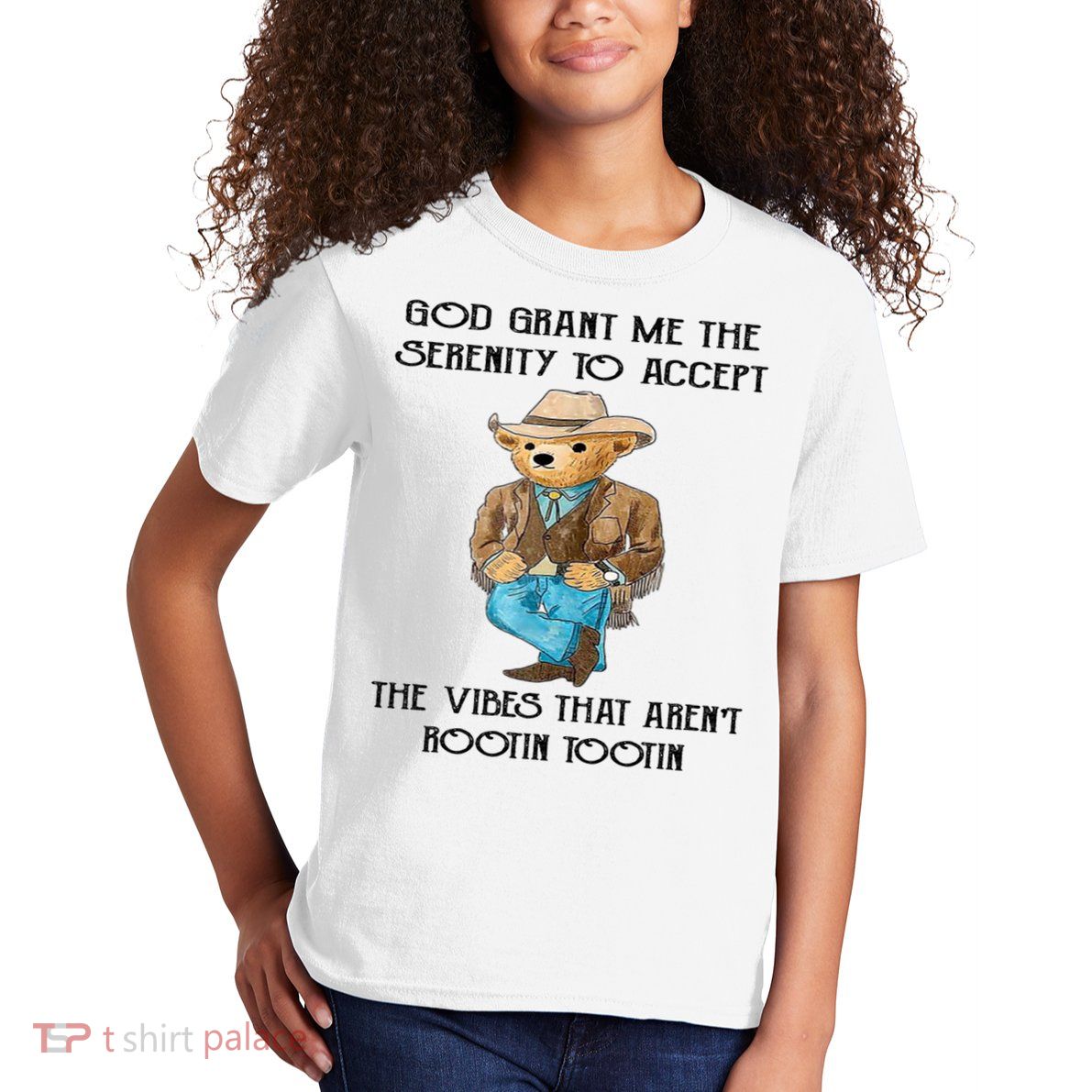 God Grant Me The Serenity To Accept The Vibes Kids T-Shirt