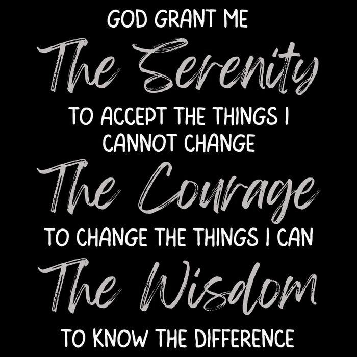 God Grant Me The Serenity Prayer Inspirational Spiritual Premium T-Shirt