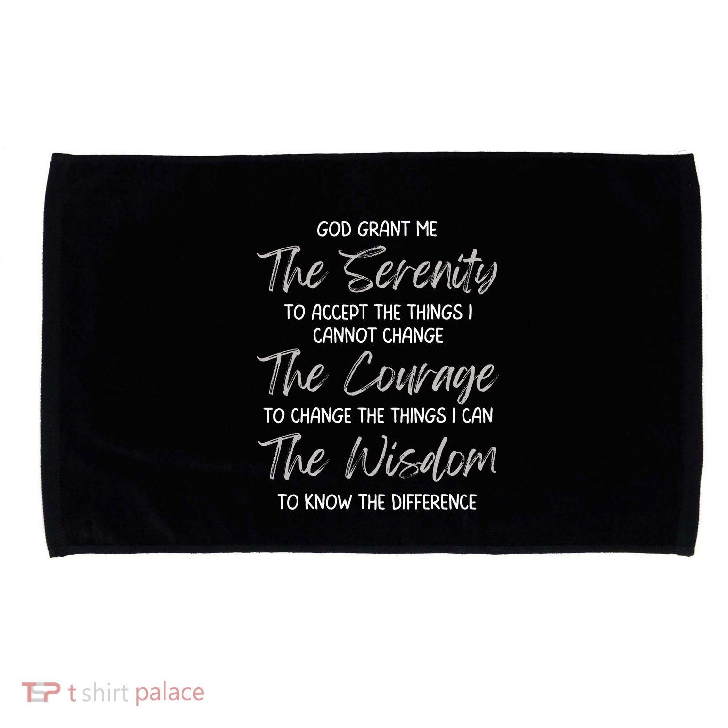 God Grant Me The Serenity Prayer Inspirational Spiritual Microfiber Hand Towel
