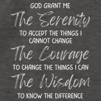 God Grant Me The Serenity Prayer Inspirational Spiritual Vector Backpack