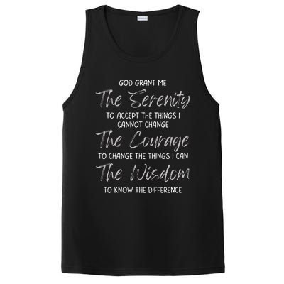 God Grant Me The Serenity Prayer Inspirational Spiritual PosiCharge Competitor Tank