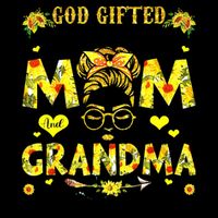 God Gifted Me Two Titles Mom And Grandma Rock Both Mug