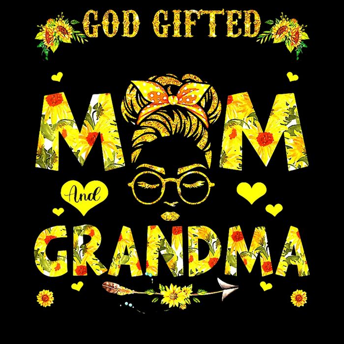 God Gifted Me Two Titles Mom And Grandma Rock Both Mug