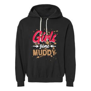 Girl Gone Muddy Mud Runs For Wo Mud Running Team Garment-Dyed Fleece Hoodie