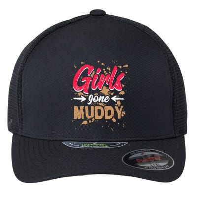 Girl Gone Muddy Mud Runs For Wo Mud Running Team Flexfit Unipanel Trucker Cap