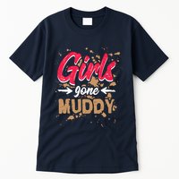 Girl Gone Muddy Mud Runs For Wo Mud Running Team Tall T-Shirt