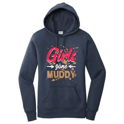 Girl Gone Muddy Mud Runs For Wo Mud Running Team Women's Pullover Hoodie