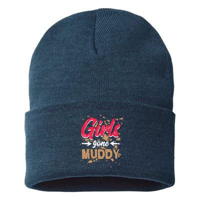 Girl Gone Muddy Mud Runs For Wo Mud Running Team Sustainable Knit Beanie
