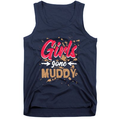 Girl Gone Muddy Mud Runs For Wo Mud Running Team Tank Top