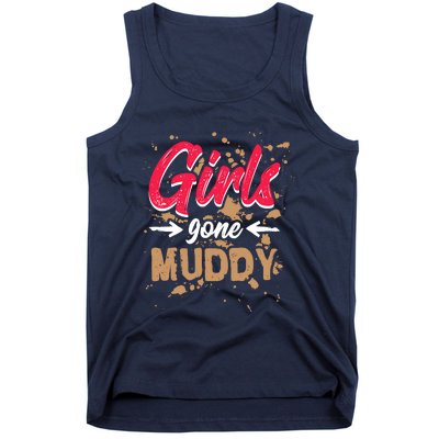 Girl Gone Muddy Mud Runs For Wo Mud Running Team Tank Top