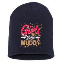 Girl Gone Muddy Mud Runs For Wo Mud Running Team Short Acrylic Beanie