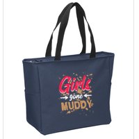 Girl Gone Muddy Mud Runs For Wo Mud Running Team Zip Tote Bag