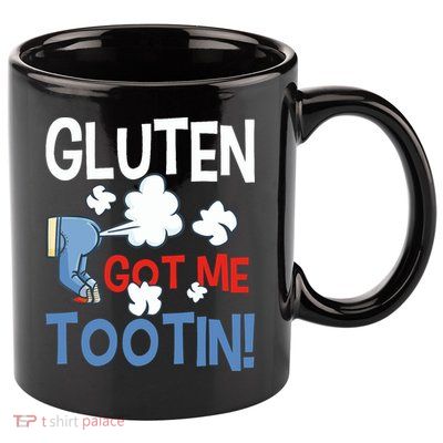 Gluten Got Me Tootin Gluten Allergy Celiac Disease 11oz C Handle Ceramic Mug