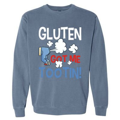 Gluten Got Me Tootin Gluten Allergy Celiac Disease Garment-Dyed Sweatshirt