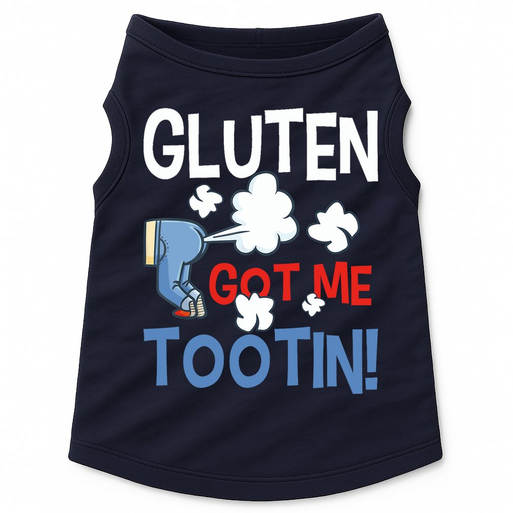 Gluten Got Me Tootin Gluten Allergy Celiac Disease Doggie Tank