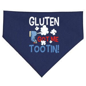 Gluten Got Me Tootin Gluten Allergy Celiac Disease USA-Made Doggie Bandana