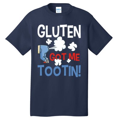 Gluten Got Me Tootin Gluten Allergy Celiac Disease Tall T-Shirt