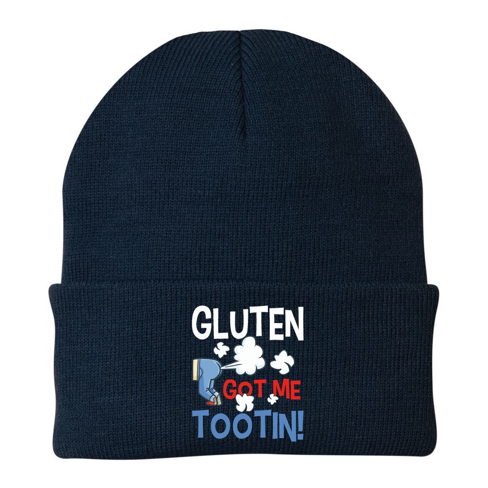 Gluten Got Me Tootin Gluten Allergy Celiac Disease Beanie
