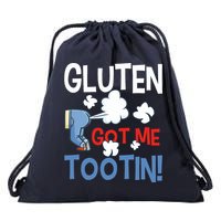 Gluten Got Me Tootin Gluten Allergy Celiac Disease Drawstring Bag