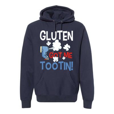 Gluten Got Me Tootin Gluten Allergy Celiac Disease Premium Hoodie