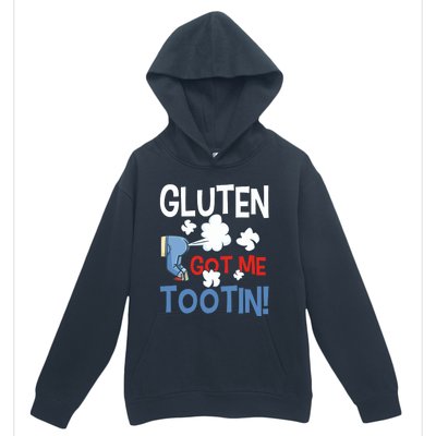 Gluten Got Me Tootin Gluten Allergy Celiac Disease Urban Pullover Hoodie