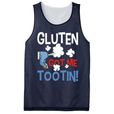 Gluten Got Me Tootin Gluten Allergy Celiac Disease Mesh Reversible Basketball Jersey Tank