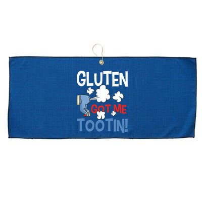 Gluten Got Me Tootin Gluten Allergy Celiac Disease Large Microfiber Waffle Golf Towel