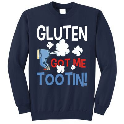 Gluten Got Me Tootin Gluten Allergy Celiac Disease Tall Sweatshirt