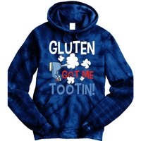 Gluten Got Me Tootin Gluten Allergy Celiac Disease Tie Dye Hoodie