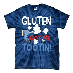 Gluten Got Me Tootin Gluten Allergy Celiac Disease Tie-Dye T-Shirt