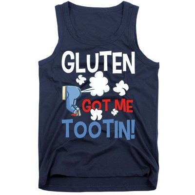 Gluten Got Me Tootin Gluten Allergy Celiac Disease Tank Top