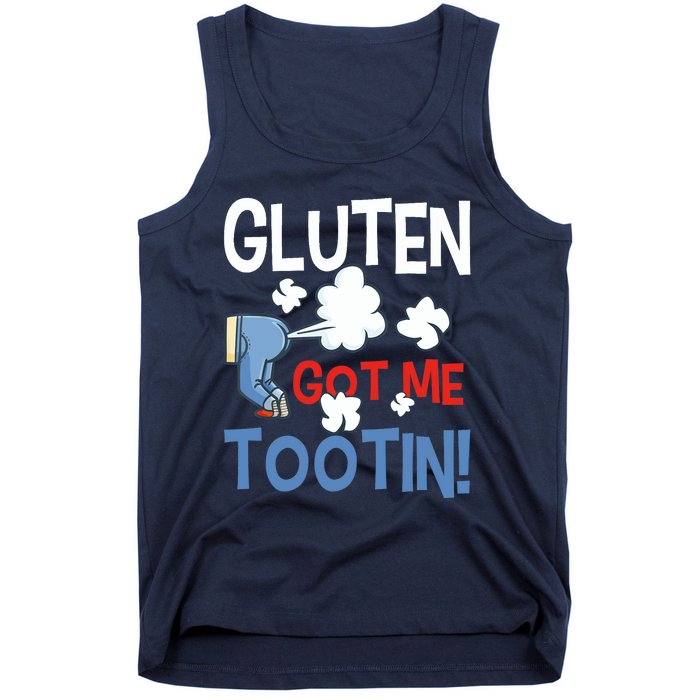 Gluten Got Me Tootin Gluten Allergy Celiac Disease Tank Top