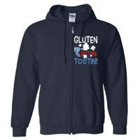 Gluten Got Me Tootin Gluten Allergy Celiac Disease Full Zip Hoodie