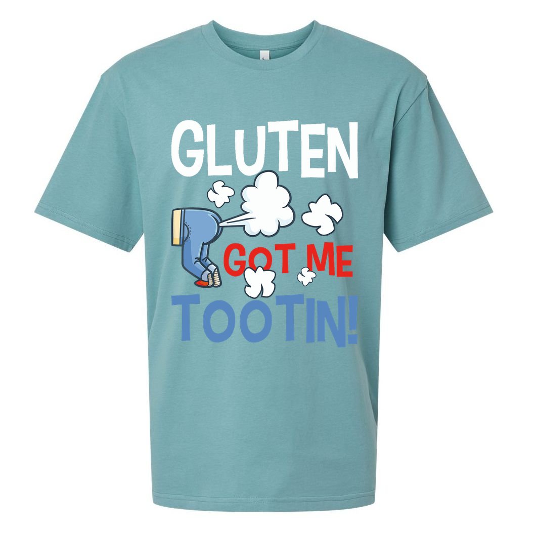 Gluten Got Me Tootin Gluten Allergy Celiac Disease Sueded Cloud Jersey T-Shirt