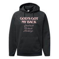 Gods Got My Back Performance Fleece Hoodie