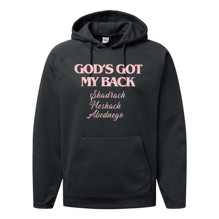 Gods Got My Back Performance Fleece Hoodie