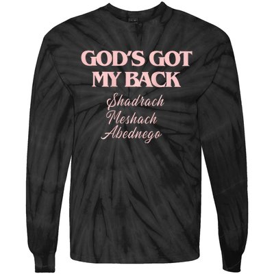 Gods Got My Back Tie-Dye Long Sleeve Shirt