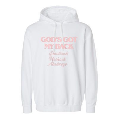 Gods Got My Back Garment-Dyed Fleece Hoodie