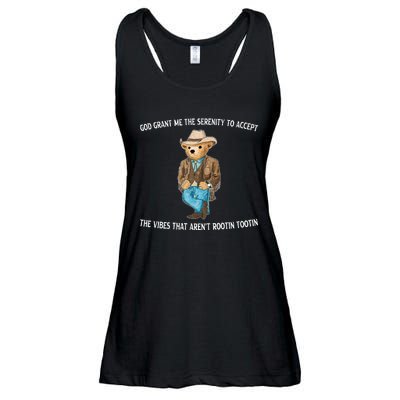 God Grant Me The Serenity To Accept The Vibes That Arent Rootin Tootin Ladies Essential Flowy Tank