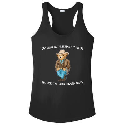 God Grant Me The Serenity To Accept The Vibes That Arent Rootin Tootin Ladies PosiCharge Competitor Racerback Tank