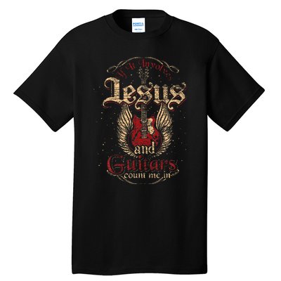 Guitarist Guitar Musician Christian Music Jesus Tall T-Shirt