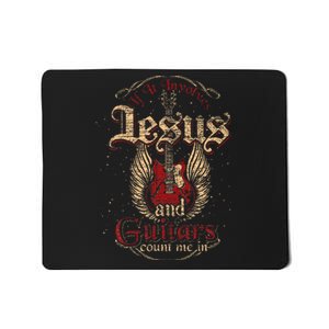 Guitarist Guitar Musician Christian Music Jesus Mousepad