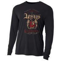 Guitarist Guitar Musician Christian Music Jesus Cooling Performance Long Sleeve Crew