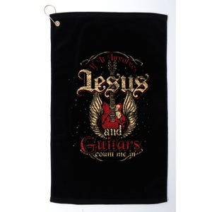 Guitarist Guitar Musician Christian Music Jesus Platinum Collection Golf Towel