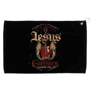 Guitarist Guitar Musician Christian Music Jesus Grommeted Golf Towel