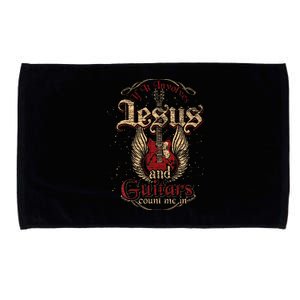 Guitarist Guitar Musician Christian Music Jesus Microfiber Hand Towel