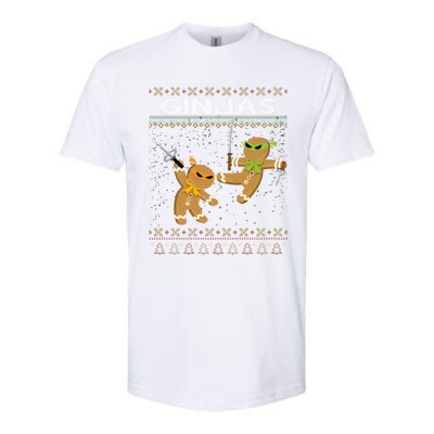 Ginjas Gingerbread Ninjas Funny Ugly Christmas Gift Softstyle® CVC T-Shirt