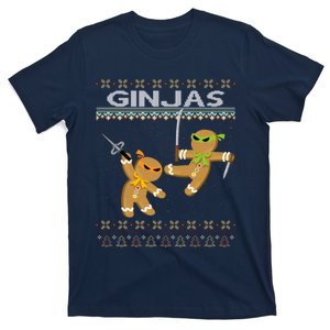 Ginjas Gingerbread Ninjas Ninjabread Christmas Ugly Sweater T-Shirt